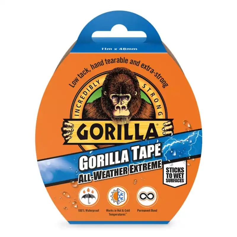 Népszerű Gorilla Tape All Weather Extreme Fekete Extrém Erős Hőálló Ragasztószalag 11m x 48mm