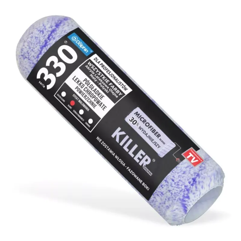 Blue Dolphin Killer festőhenger 25 cm 13 mm szálhossz – mikroszálas, enyhén érdes felületekhez Outlet