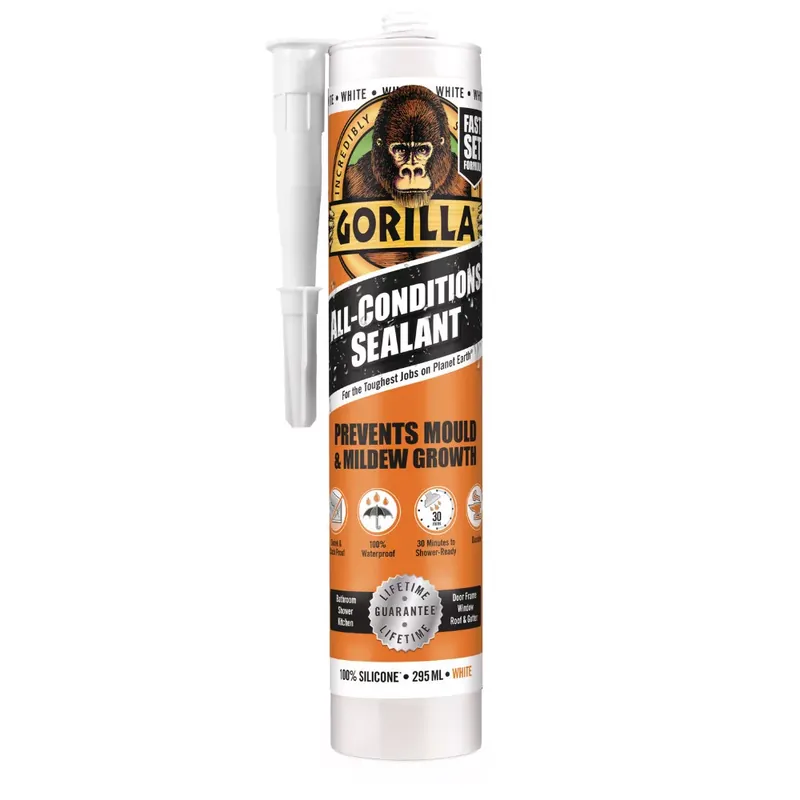 Végkiárusítás Gorilla SEALANT WHITE Fehér szilikon tömítő 30perc 295ml