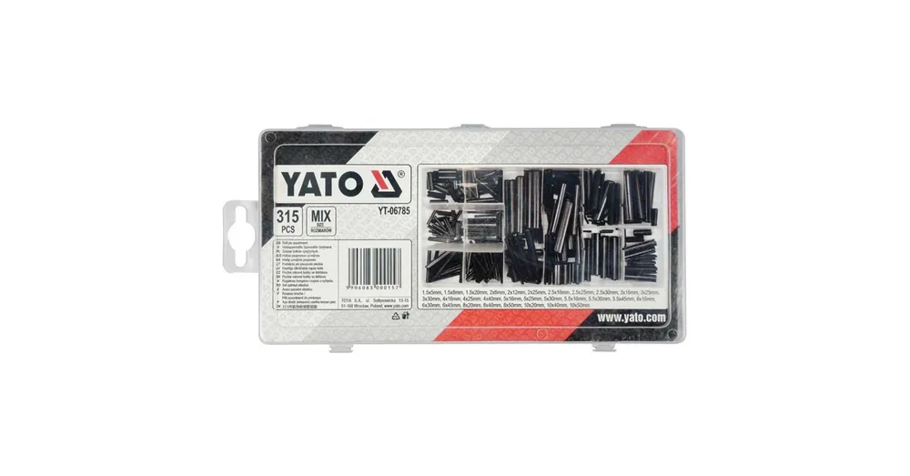 Prémium YATO 06785 ILL.CSŐSZEG HASÍTOTT KÉSZLET 315DB 1.5*5mm - 10*50mm
