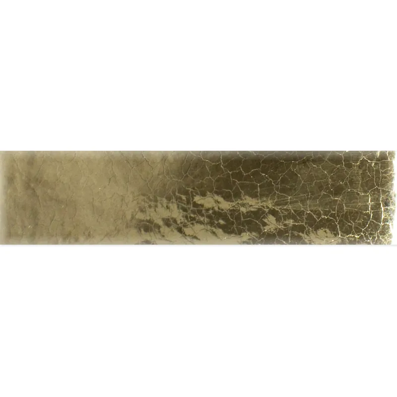 Alacsony ár Fali Csempe Tamaris Flora Csillogó Arany Hullámos 5x25cm