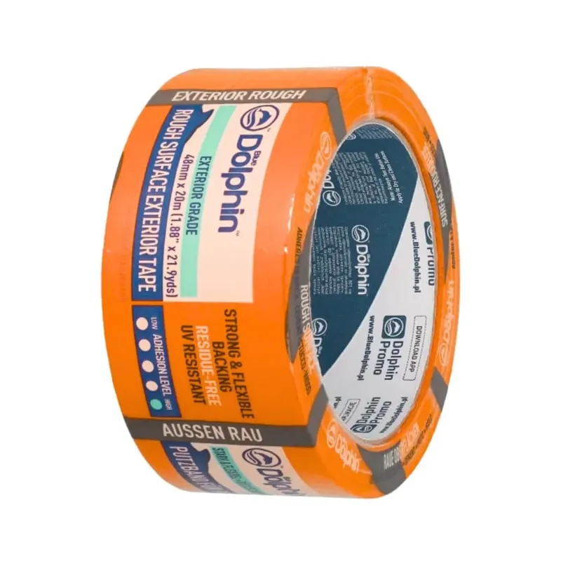 Blue Dolphin Kültéri Szövetes Vakolószalag érdes felületekre – narancssárga, UV-álló 14 napig 48mm x 20m Alacsony ár