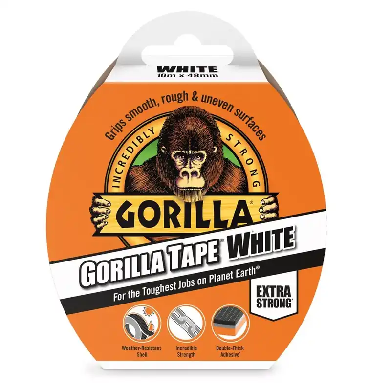 Gorilla Tape White Fehér 10m x 48mm Extra Erős Ragasztószalag Árcsökkenés