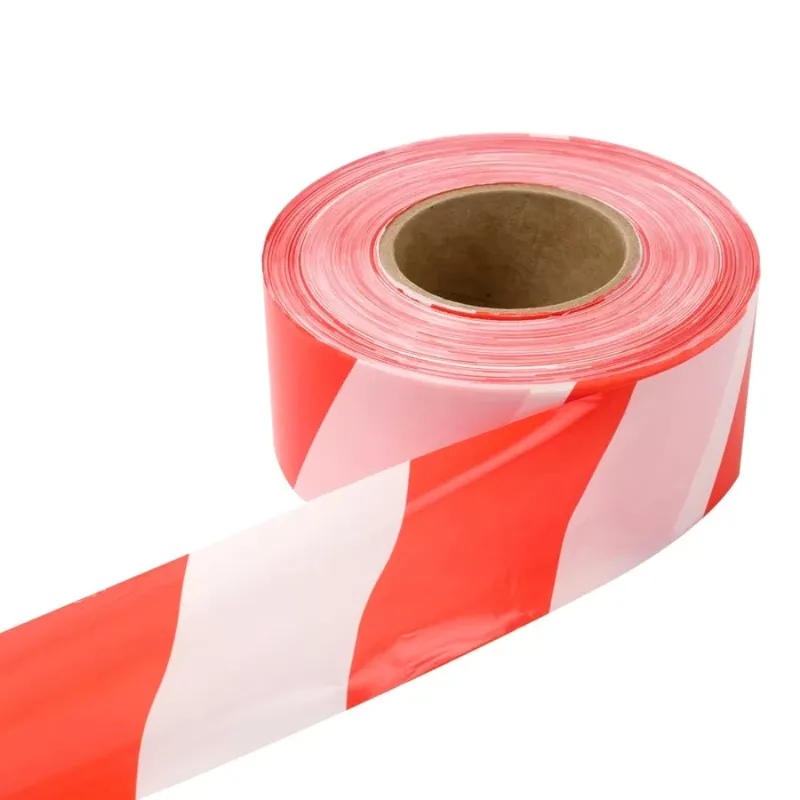Euro Tape figyelmeztető kordonszalag piros-fehér 75 mm × 250 m – jelölőszalag, területelhatároló szalag Expressz szállítás