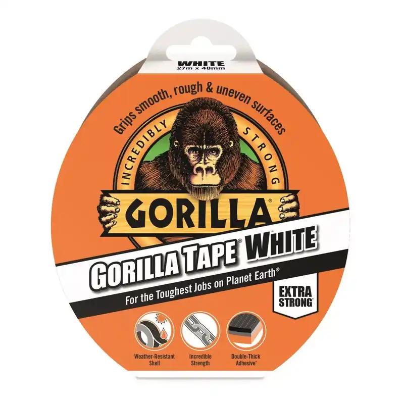 Gorilla Tape White Fehér 27m x 48mm Extra Erős Ragasztószalag Biztonságos fizetés