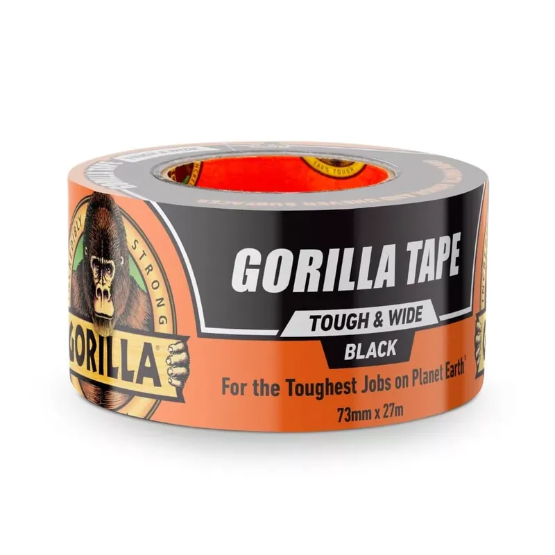 Gorilla Tape Tough & Wide 27m x 73mm Fekete Extra Erős Ragasztószalag Rendeld meg most