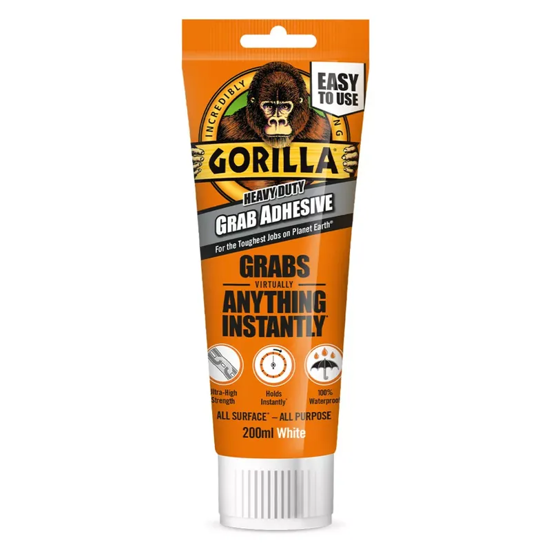 Gorilla HEAVY DUTY GRAB Extra Erős Építési Ragasztó - 200ml tubus Kihagyhatatlan ajánlat