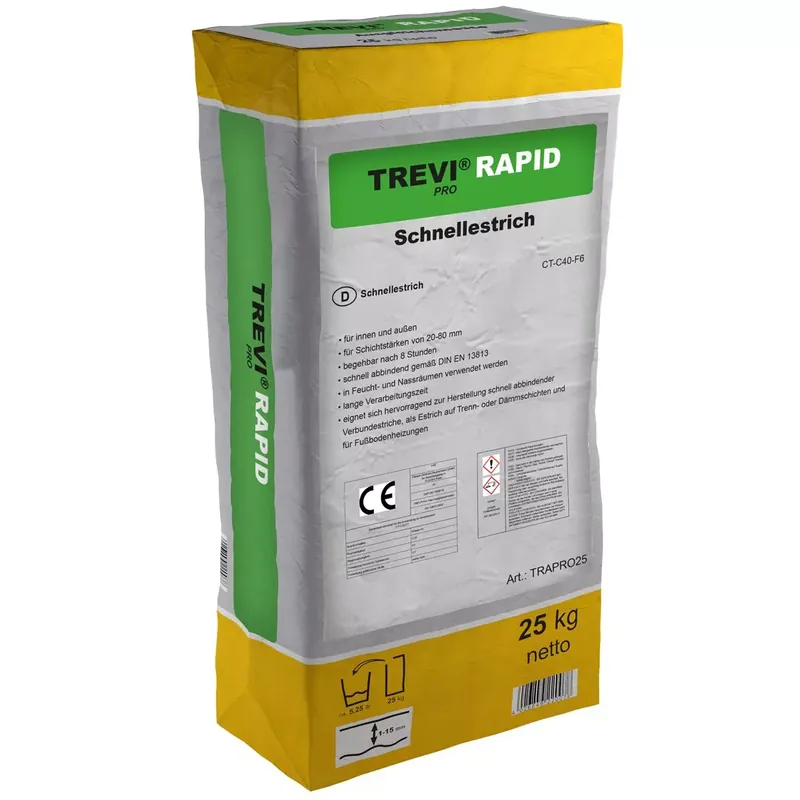 Korlátozott ajánlat Trevi Pro Rapid gyorsan kötő cementesztrich (25KG)