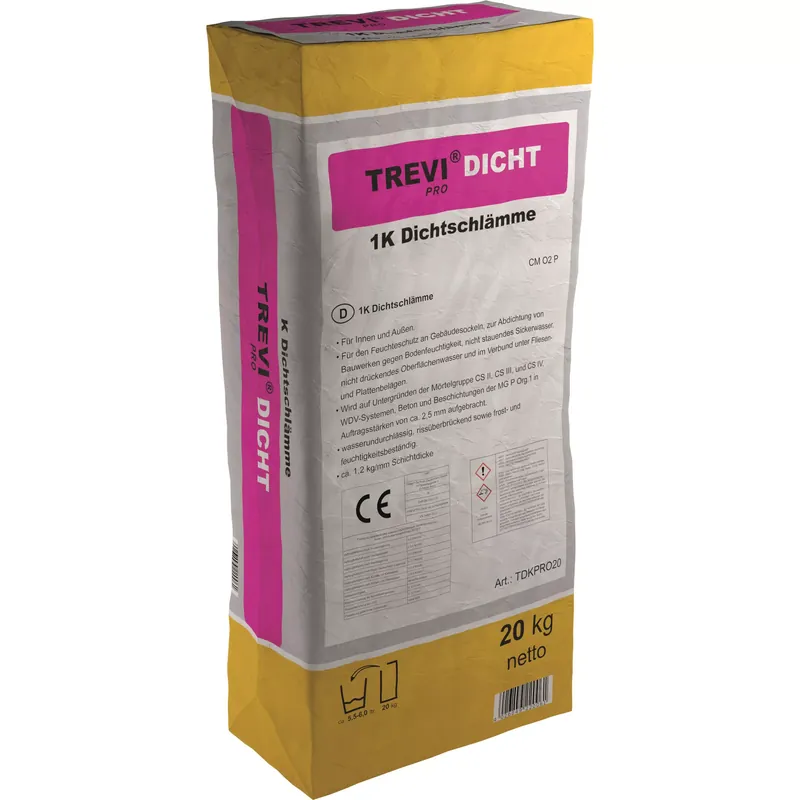 Korlátozott ajánlat Trevi Pro Dicht 1K tömítőiszap szürke (20KG)