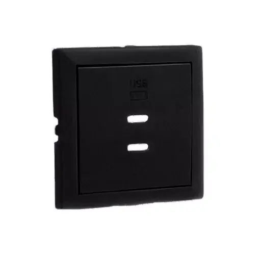 Azonnali szállítás 90675_TPM Fedlap dupla töltő aljzathoz (2x USB-C), fekete