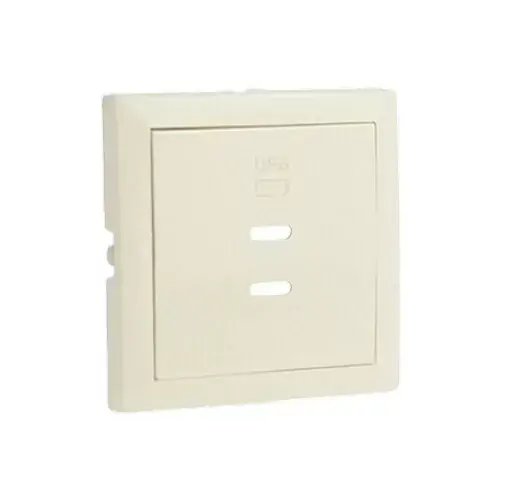Bestseller 90675_TMF Fedlap dupla töltő aljzathoz (2x USB-C), elefántcsont