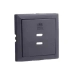 90675_TIS Fedlap dupla töltő aljzathoz (2x USB-C), szürke Rendeld meg most