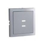 90675_TAL Fedlap dupla töltő aljzathoz (2x USB-C), alumínium Korlátozott ajánlat