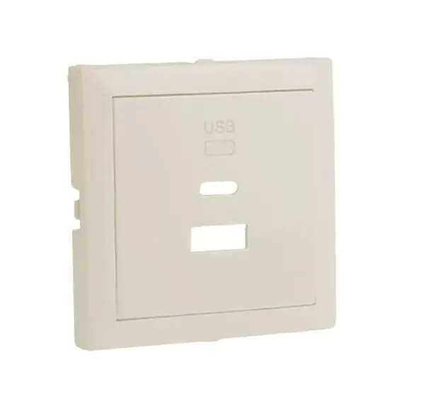 Outlet 90674_TPE Fedlap dupla töltő aljzathoz (USB-A + USB-C), gyöngyház