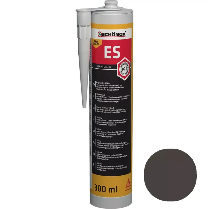 Schönox ES antracit fugatömítő szilikon (300 ml) Azonnal elérhető