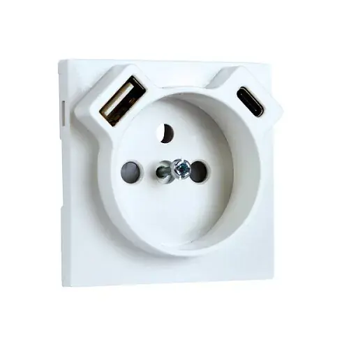 90650 TGE - Fedlap Francia dugalj + USB-A + USB-C aljzathoz, jég Vásárlói kedvenc