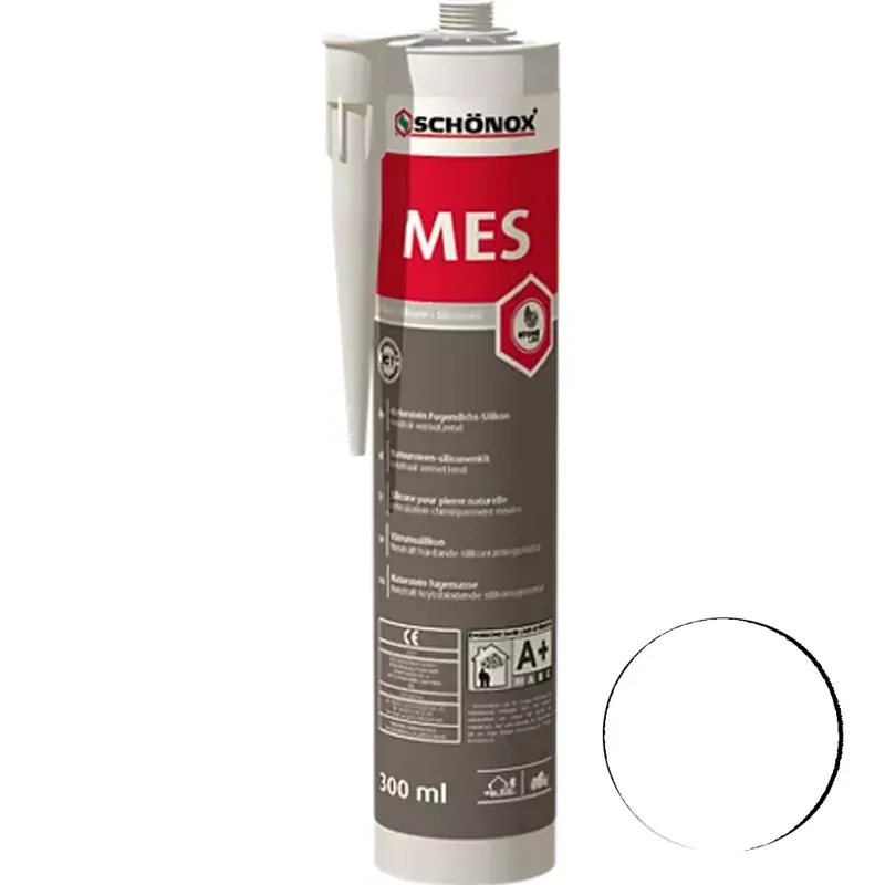 Schönox MES márvány fugatömítő szilikon fehér 300ml Ne maradj le