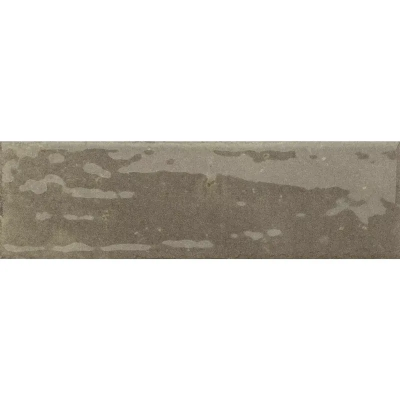 Prémium Fali Csempe Arosa Csillogó Hullámos Barna 6x25cm