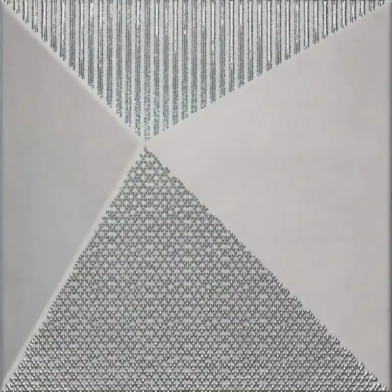 Fali Csempe Skyline 3D Techno Kizárólagos Strukturált Ezüst Nézd meg most