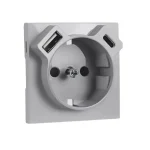 90630 TAL - Fedlap Schuko + USB-A + USB-C aljzathoz, alumínium Azonnal elérhető