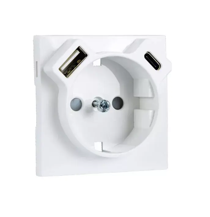 90630 TGE - Fedlap Schuko + USB-A + USB-C aljzathoz, jég Azonnal elérhető