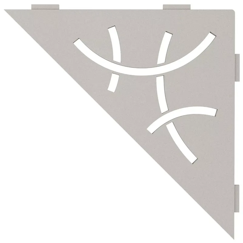 Schlüter falipolc háromszög 21x21cm íves bézs szürke Ne maradj le
