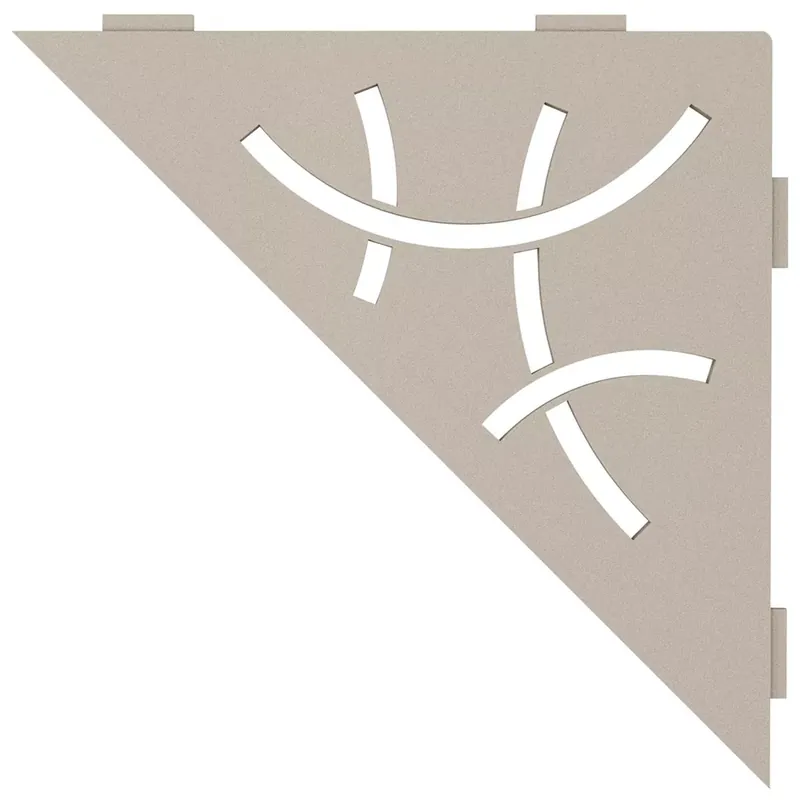Gyors szállítás Schlüter fali polc háromszög 21x21cm Curve Cream
