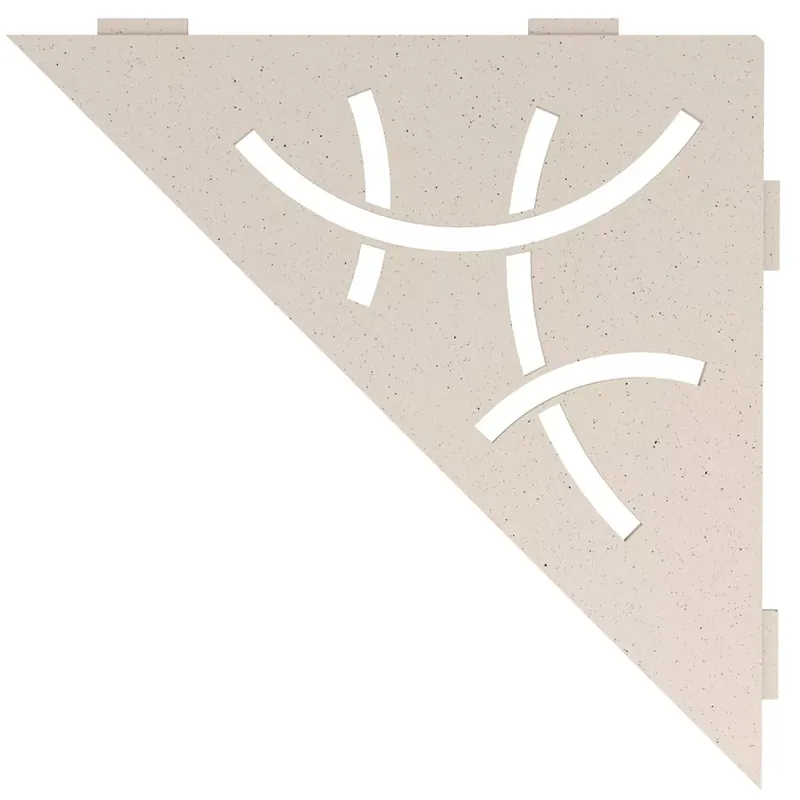 Schlüter falipolc háromszög 21x21cm ívelt elefántcsont Legjobb ár