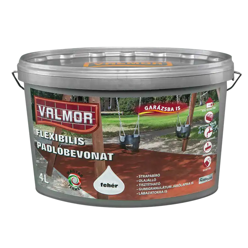 Valmor Flexibilis padlófesték fehér 1l Biztonságos vásárlás