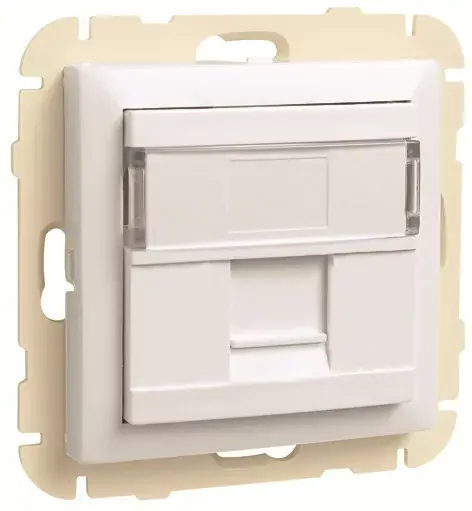 90441_SBR Szimpla RJ45 keretszerelvény, fehér színű Olcsóbb
