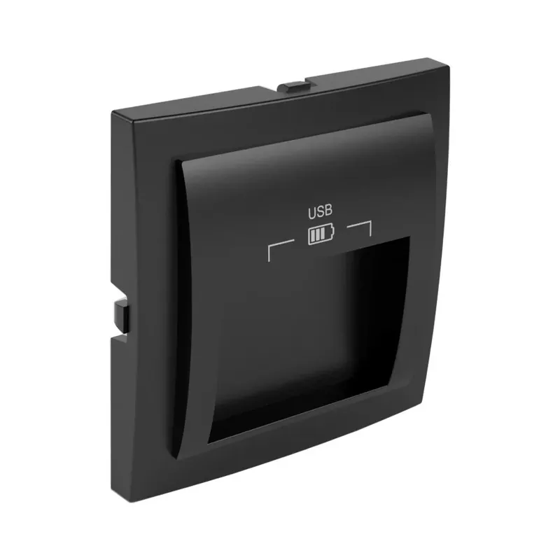 Kihagyhatatlan ajánlat 90673_TPM Fedlap dupla USB-A aljzathoz (20°-os), fekete