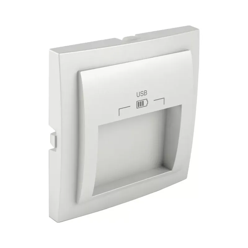 90673_TGE Fedlap dupla USB-A aljzathoz (20°-os), jég Csak ma
