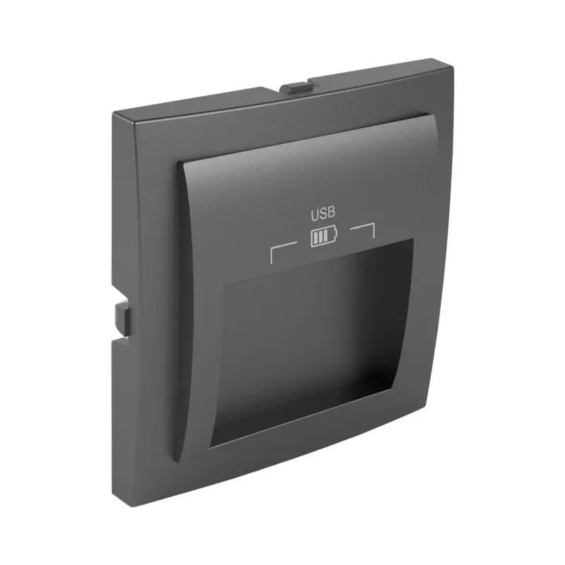 Kihagyhatatlan ajánlat 90673_TIS Fedlap dupla USB-A aljzathoz (20°-os), szürke