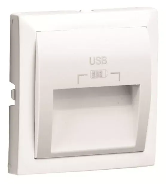 Nézd meg most 90673_TBR Fedlap dupla USB-A aljzathoz (20°-os), fehér