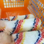 Gyors kiszállítás 10cm teddy henger topline színes-csíkos sch