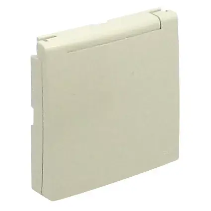 Outlet 90654_TMF Csapfedeles fedlap csatlakozóaljzathoz (IP44 gumigyűrűvel), francia típus elefántcsont