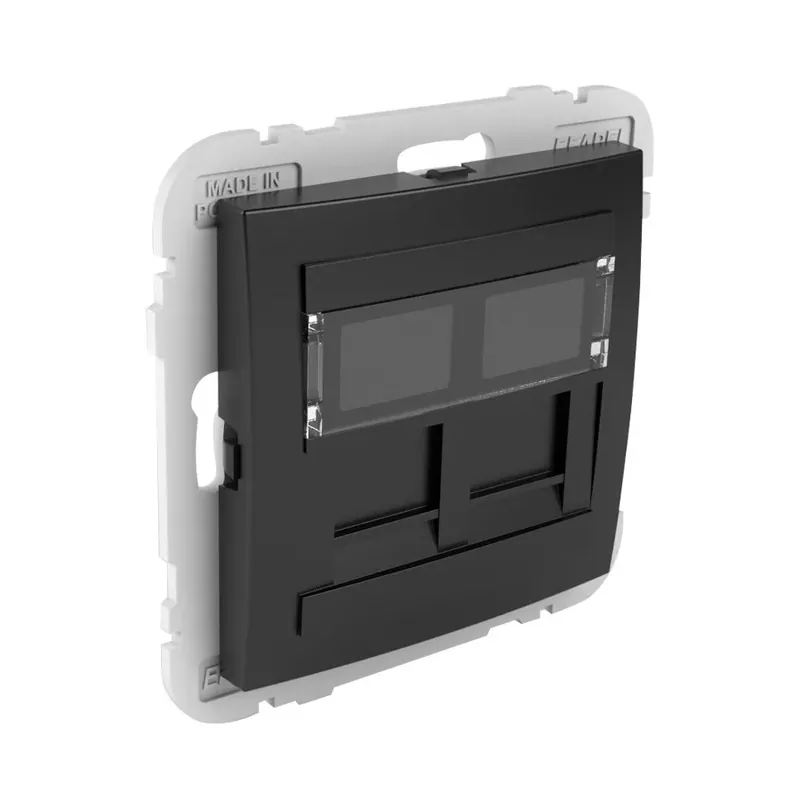 Vedd meg most 90442_SPM dupla RJ45 keretszerelvény, fekete