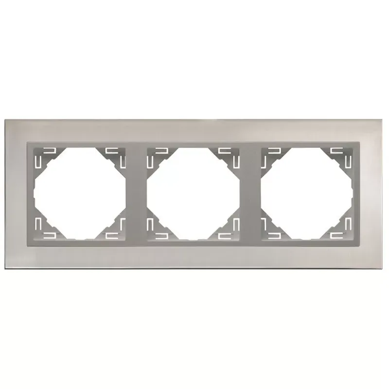 90930_TIA METALLO Hármas keret, inox/alumínium Legnépszerűbb