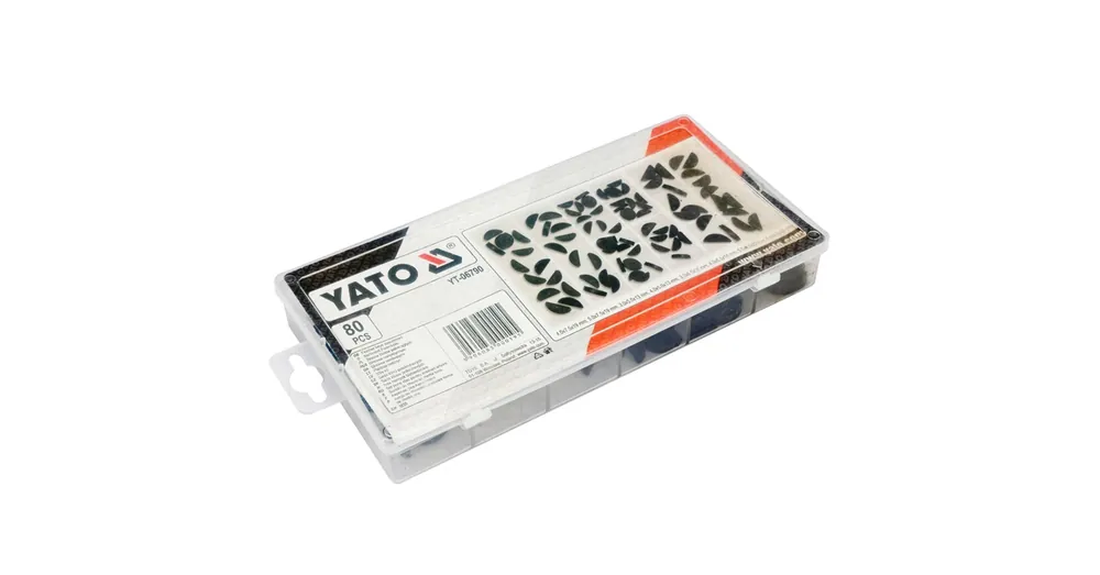 Végkiárusítás YATO 06790 RETESZ ÍVES KÉSZLET 80DB 8 MÉRET
