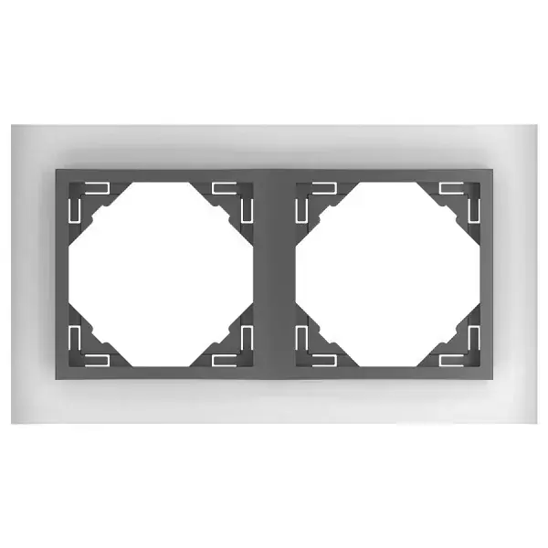 90920_TCS Crystal Kettes keret, kristály/szürke Outlet