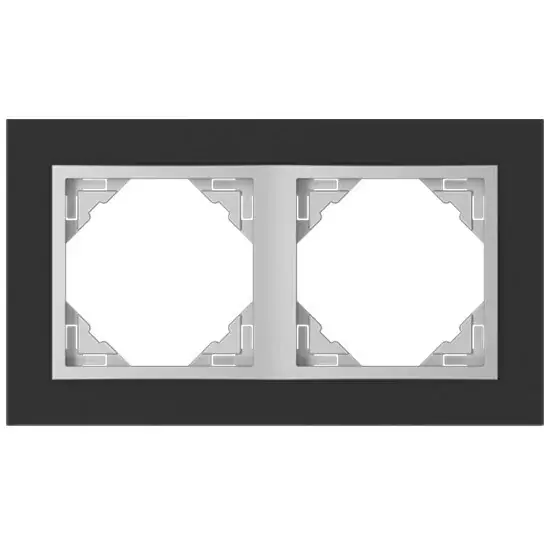 Akciós ár 90920_TEA Crystal Kettes keret, fekete kristály/alumínium