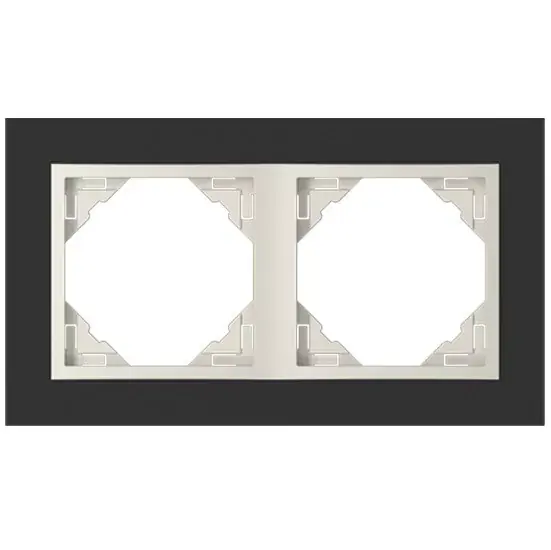 90920_TEC Crystal Kettes keret, fekete kristály/gyöngyház Expressz szállítás