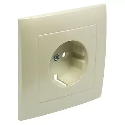Olcsó 90903_TPE Fedlap kerettel Schuko csatlakozóaljzathoz, gyerekzáras gyöngyház