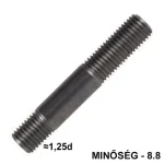 Biztonságos fizetés ÁSZOKCSAVAR M6*20 1.25d DIN 939-8.8 NAT. IMPORT