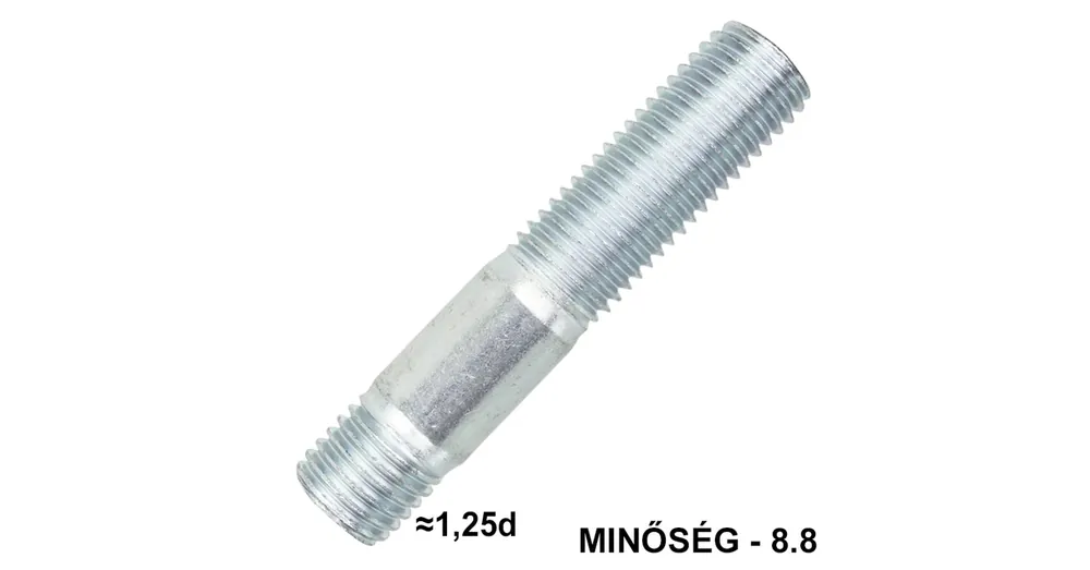 ÁSZOKCSAVAR M6*20 1.25d DIN 939-8.8 HORG. IMPORT Legjobb ár