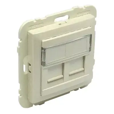 Csak ma 90442_SPE dupla RJ45 keretszerelvény, gyöngyház