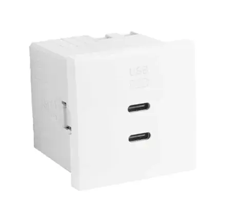 Alacsony ár 45382_SBR dupla USB töltő (2x USB-C), fehér