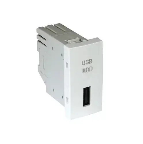 Biztonságos fizetés 45383_SGE USB-A töltő, jég - 1 modul