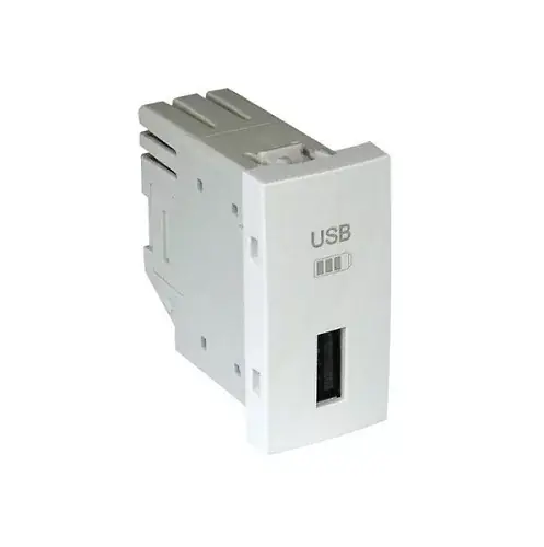 Biztonságos vásárlás 45383_SBR USB-A töltő, fehér - 1 modul