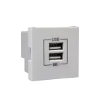 45439_SBR dupla USB töltő (2x USB-A), fehér Akciós ár